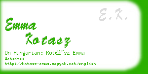 emma kotasz business card